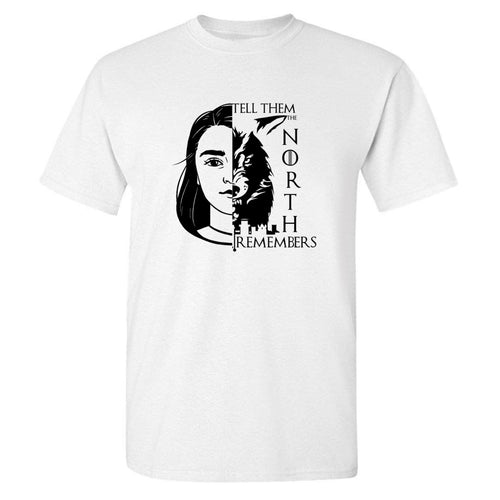 Game Of Thrones ''Arya Stark And Wolf'' T-Shirt