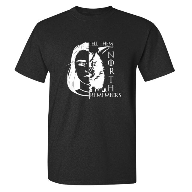Game Of Thrones ''Arya Stark And Wolf'' T-Shirt