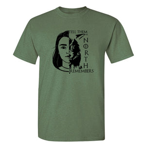 Game Of Thrones ''Arya Stark And Wolf'' T-Shirt
