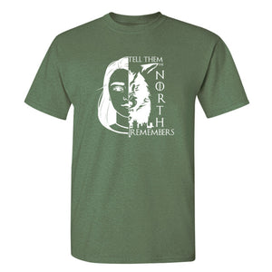 Game Of Thrones ''Arya Stark And Wolf'' T-Shirt