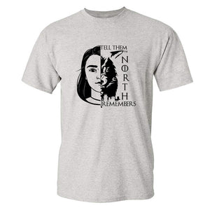 Game Of Thrones ''Arya Stark And Wolf'' T-Shirt