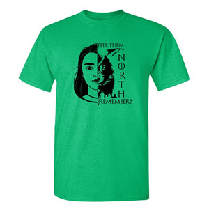 Game Of Thrones ''Arya Stark And Wolf'' T-Shirt