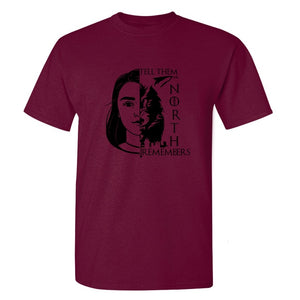 Game Of Thrones ''Arya Stark And Wolf'' T-Shirt
