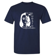 Load image into Gallery viewer, Game Of Thrones &#39;&#39;Arya Stark And Wolf&#39;&#39; T-Shirt